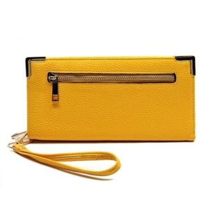 Wallet/wristlet in yellow